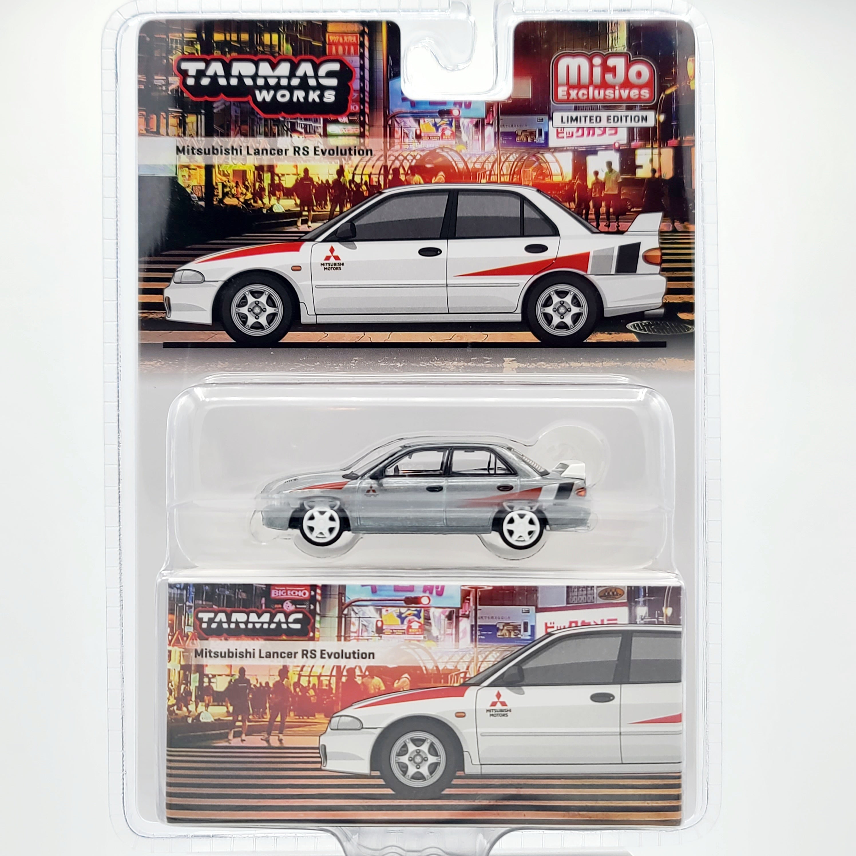 Tarmac Works - CHASE - Mitsubishi Lancer RS Evolution - 1:64 scale (2024 Global64 - MiJo Exclusives)